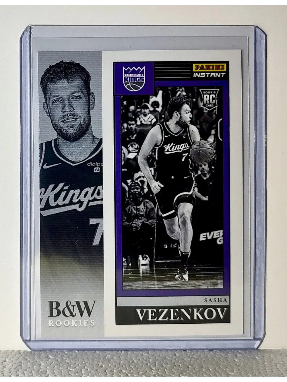 Sasha Vezenkov 2023-24 Panini NBA #30 Black and White Rookies Card 1/326